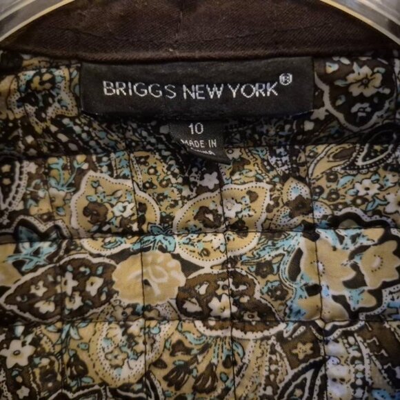 Ladies brown quilted jacket - size 10 - - Picture 3 of 4